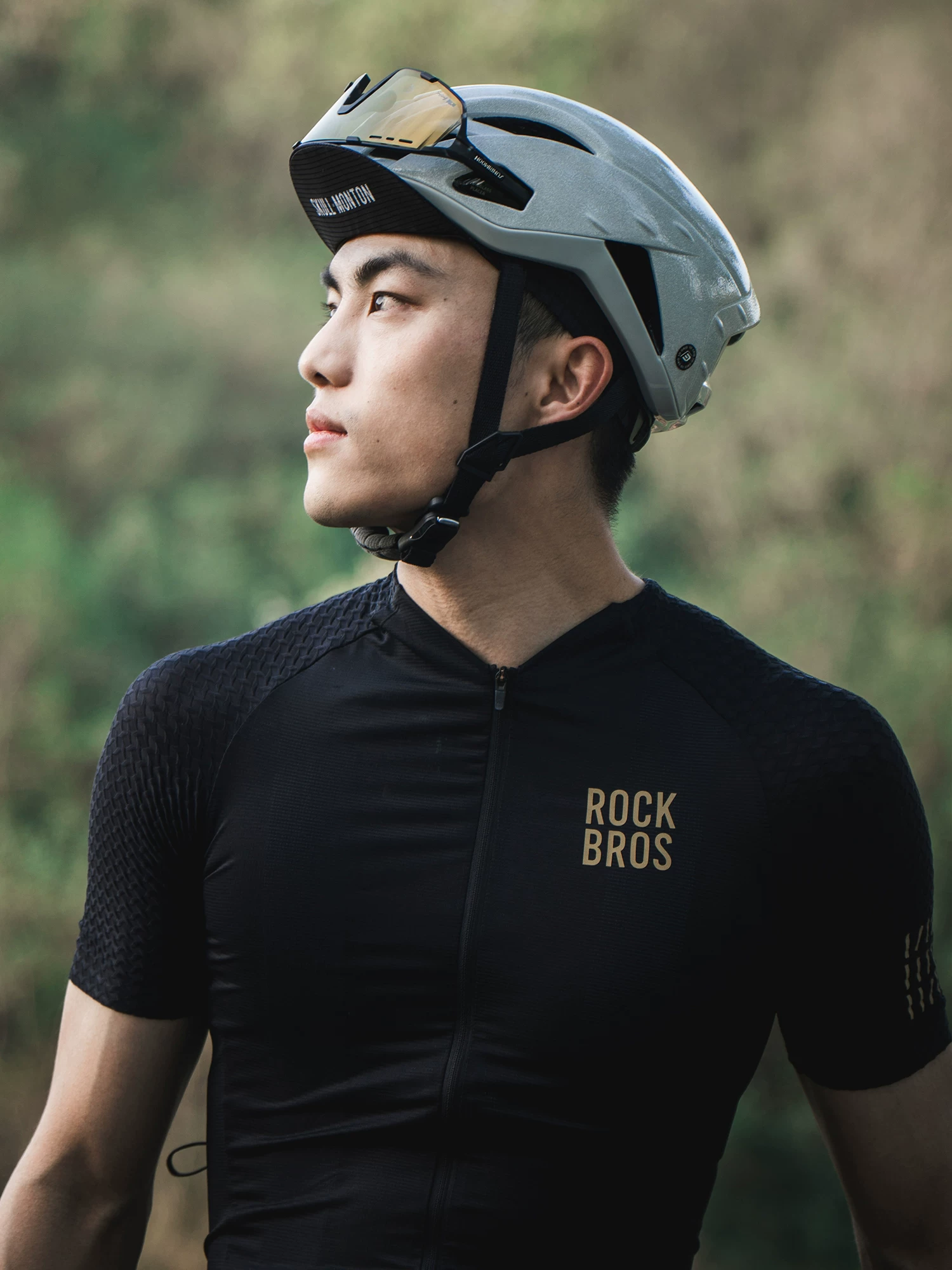 Rock Brothers Bộ Quần Áo Đạp Xe Ngắn Tay Yếm Quần Short Xe Đạp Đường Núi Nam Đi Xe Đạp Quần Áo Mùa Hè