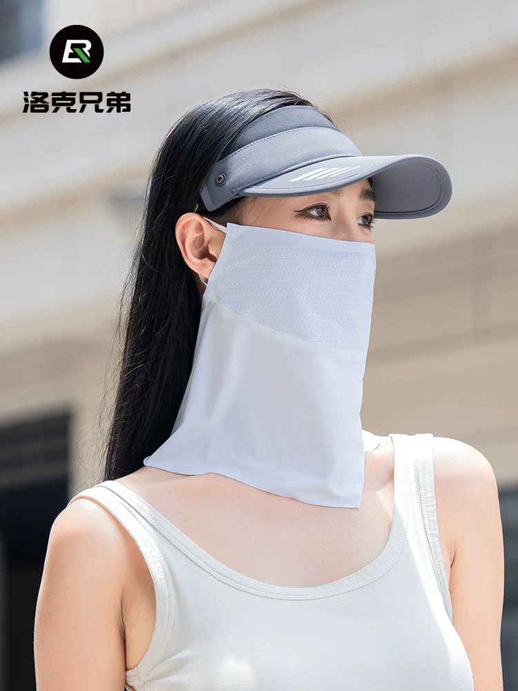 Khăn quàng cổ chống nắng Rock Brothers chất liệu lụa đá, khăn che mặt khi đạp xe, mũ chống tia UV cho nam và nữ mùa hè