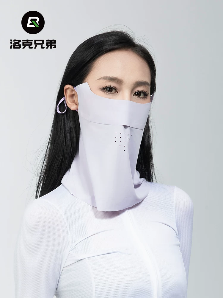 Khăn trùm đầu chống nắng khi đi xe đạp của Rock Brothers, khẩu trang chống tia cực tím, khăn quàng cổ, khăn che đầu bằng lụa băng, khăn che mặt khi sử dụng ngoài trời, unisex, mùa hè