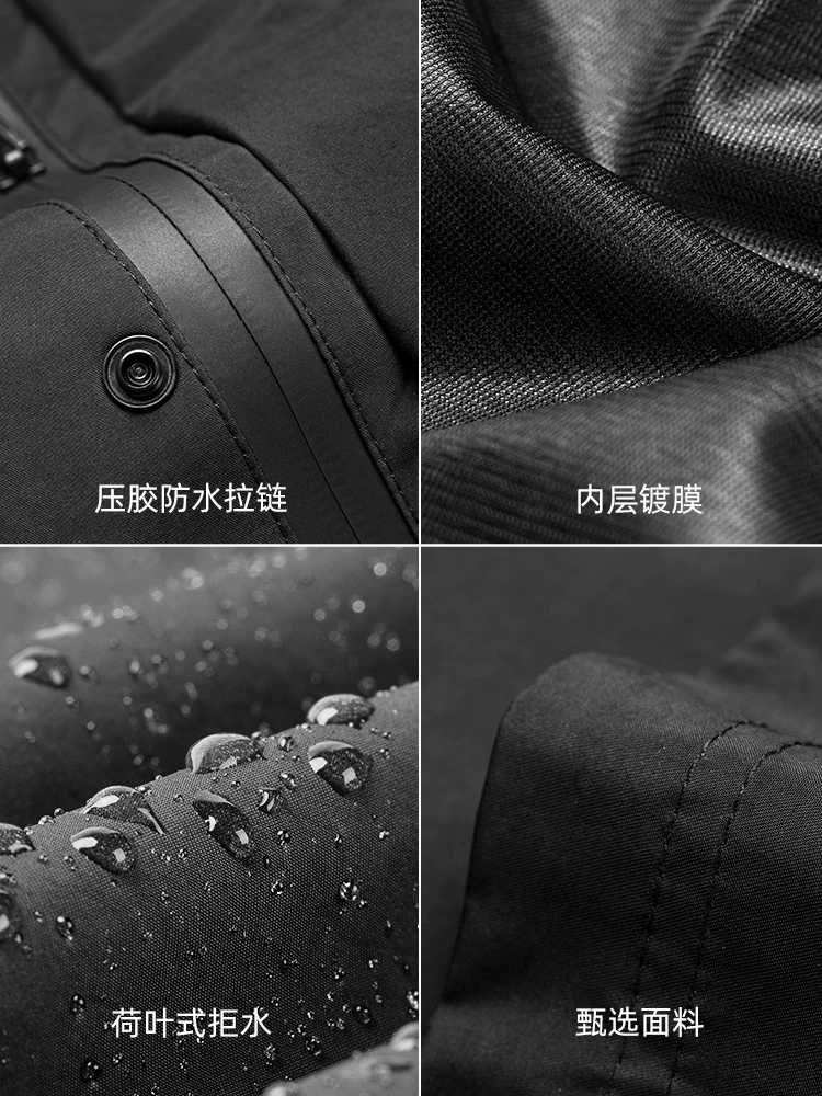 Áo mưa kéo dài dành cho nam và nữ đi xe đạp, xe điện, đi xe máy của Rock Brothers được phủ nhiều lớp chống thấm nước và gió