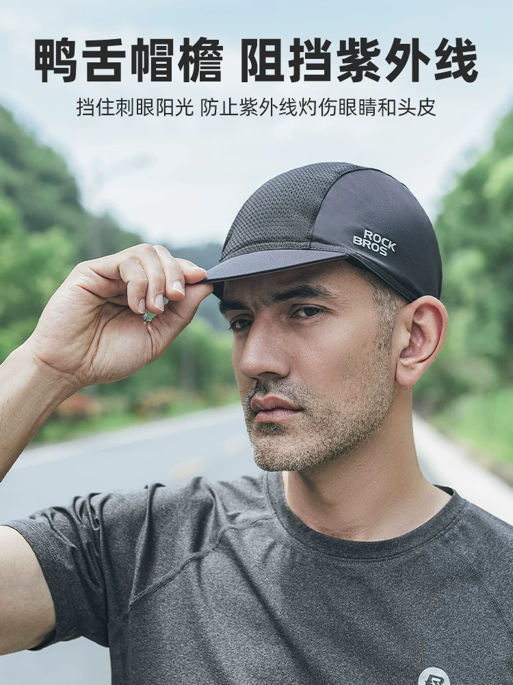 Mũ đi xe đạp Rock Brothers COOLMAX chống nắng thoáng khí mũ xe đạp đường bộ lót mũ bảo hiểm nam mùa hè