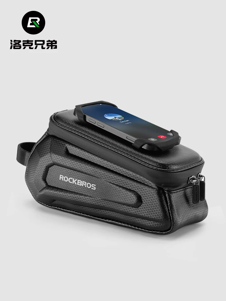 Túi xe đạp Rock Brothers, túi gắn trên khung xe, túi phía trước, túi đựng điện thoại, túi khung xe đạp leo núi và xe đạp đường trường, phụ kiện đạp xe