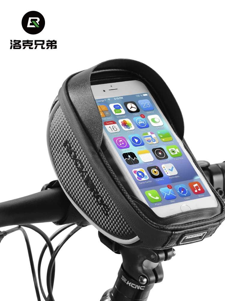 Túi đựng đồ phía trước xe đạp Rock Brothers, túi điện thoại gắn tay lái, túi đeo chéo, phụ kiện xe đạp leo núi, xe đạp đường trường, đi làm, đi xe đạp
