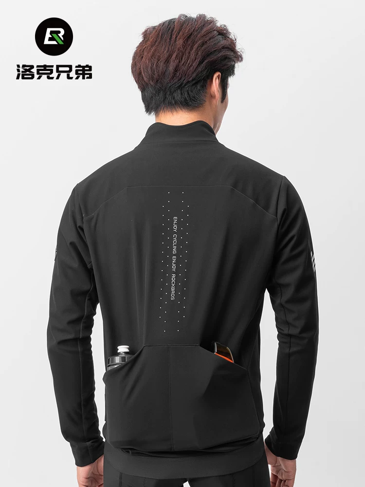 Rock Brothers Quần Áo Đi Xe Đạp Mùa Thu Đông Áo Chống Gió Dài Tay Nam Ấm Áp Đường Xe Đạp Leo Núi Top Áo Khoác