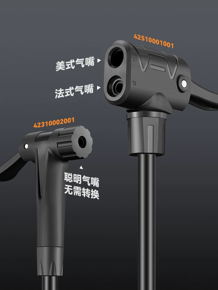 Máy bơm không khí Rock Brothers dành cho xe đạp, xe máy điện, ô tô, máy bơm không khí đa năng cầm tay áp suất cao dành cho bóng rổ, gia đình