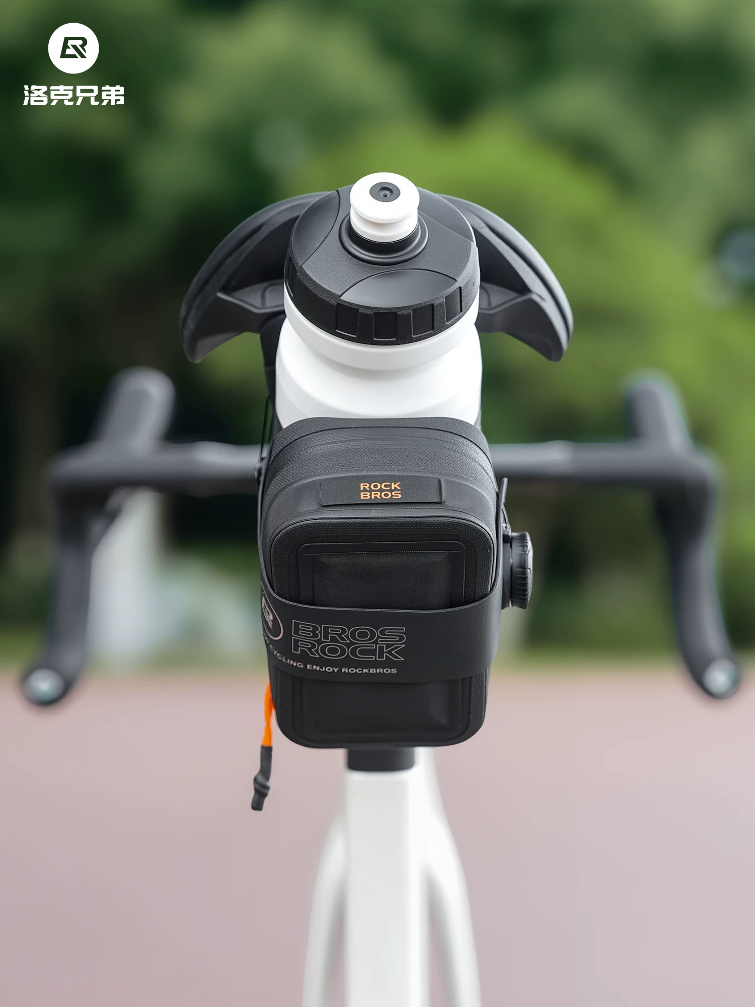 Túi xe đạp Rock Brothers chống nước, dành cho xe đạp gấp, túi yên xe có núm khóa tự động, túi đựng bình nước khi đạp xe