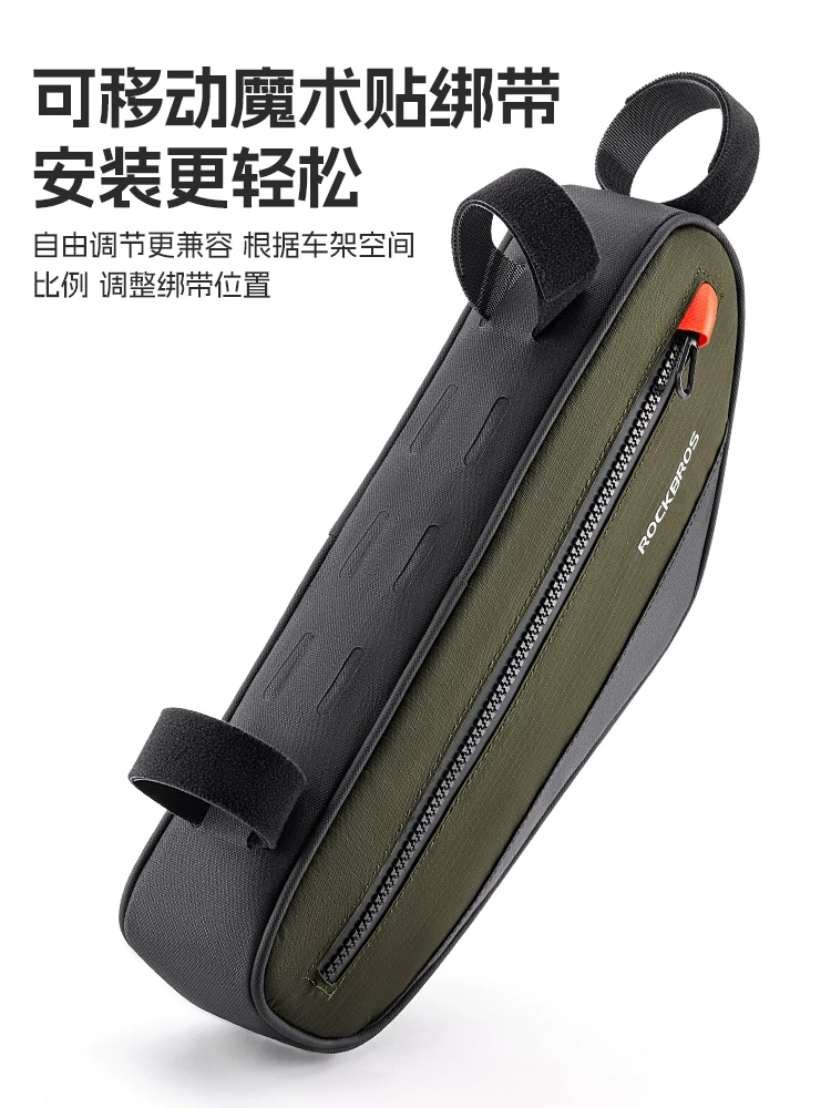 Túi xe đạp Rock Brothers, túi tam giác, túi gắn trên khung xe, túi dưới thanh ngang, túi đựng đồ xe đạp leo núi, xe đạp đường trường, đồ dùng đi xe đạp, đi làm, đi chơi