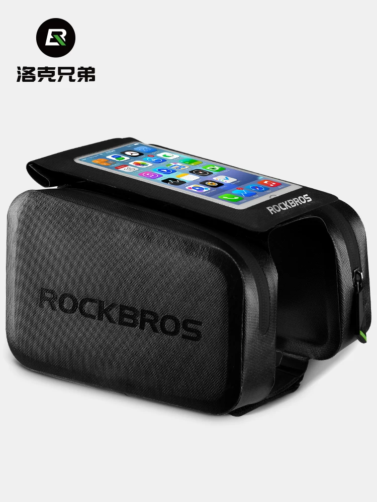 Túi đựng đồ trên yên xe đạp chống nước Rock Brothers, túi đựng điện thoại, túi trước xe đạp, phụ kiện xe đạp leo núi, xe đạp đường trường