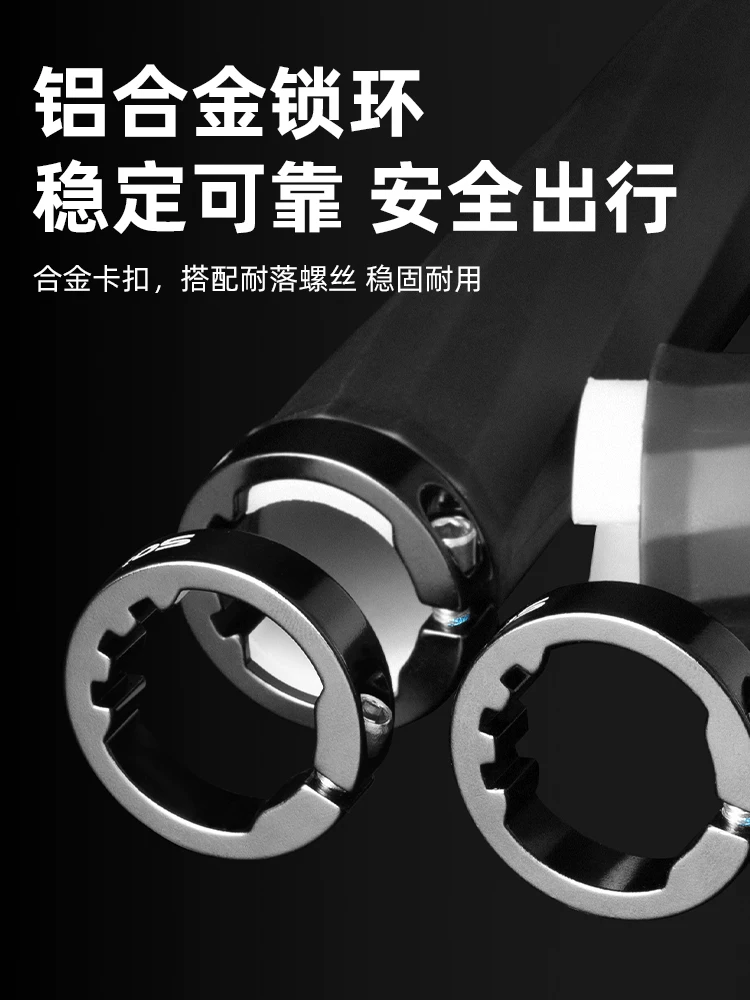 Tay cầm xe đạp leo núi Rock Brothers tay cầm xe đạp leo núi có khóa TPE chống sốc thoải mái tay cầm xe đạp chống trượt tay cầm phụ trợ tay lái xe đạp