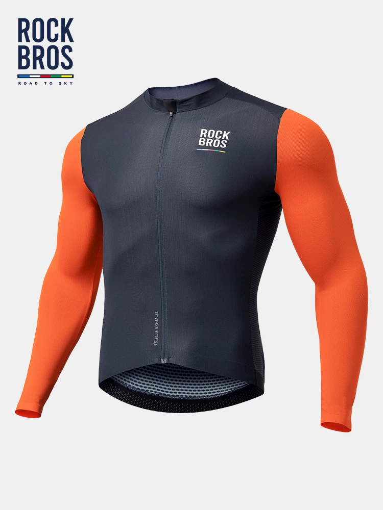 Rock Brothers Sky Road Series Mountain Road Bike Áo đi xe đạp Áo dài tay nam Áo thể thao mùa hè