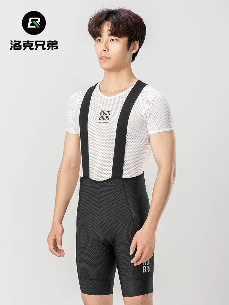 Quần yếm Rock Brothers dành cho nam mùa hè thoáng khí quần đi xe đạp đường bộ xe đạp leo núi thể thao quần short đi xe đạp