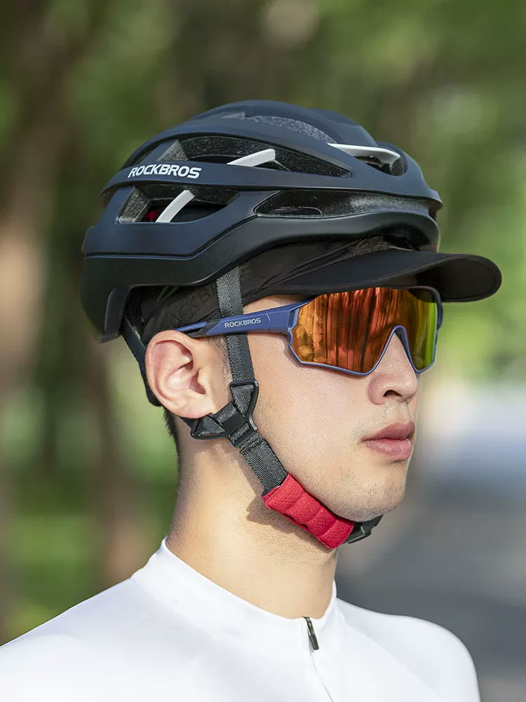 Mũ bảo hiểm mùa hè bằng vải lụa đá chống nắng Rock Brothers, dùng cho đi xe máy, câu cá, khẩu trang che mặt toàn diện, unisex