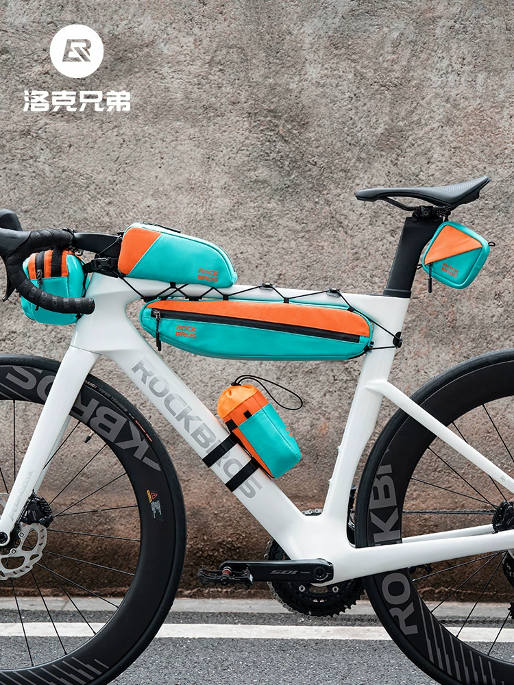 Túi đựng đồ phía trước xe đạp Rock Brothers xe đạp leo núi xe đạp đường bộ túi đựng đồ phản quang đi lại đi xe đạp