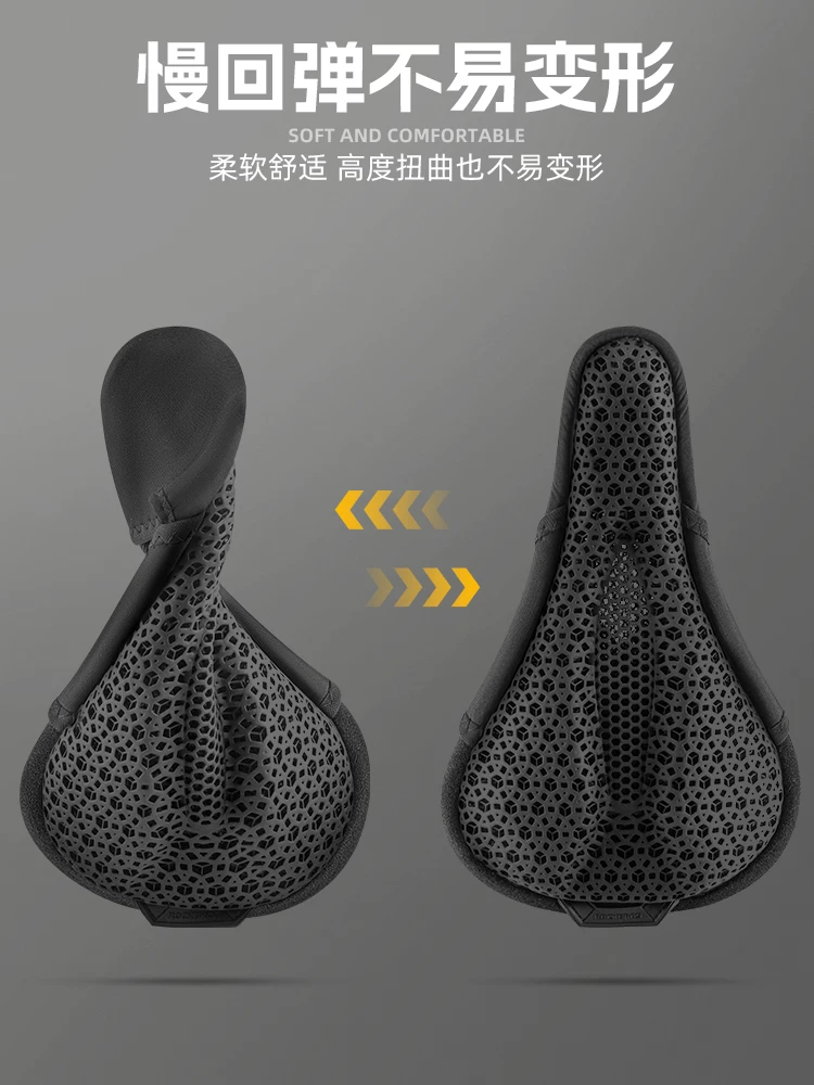 Rock Brothers bọc ghế xe đạp in 3D rỗng thoáng khí dành cho nam và nữ đệm ngồi xe đạp đường núi phụ kiện đi xe đạp