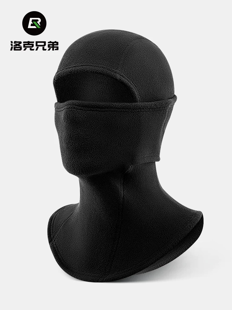 Mũ trùm đầu giữ ấm bằng lông cừu Rock Brothers, chống gió, che kín mặt, dùng cho trượt tuyết, đi xe máy, mùa thu đông, giữ ấm cổ cho nam và nữ
