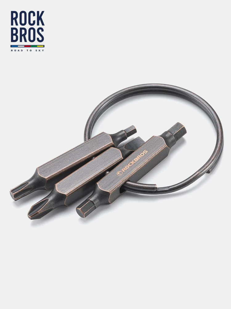 Rock Brothers Sky Road Series Công cụ sửa chữa móc khóa hình lục giác Sửa chữa xe đạp đường núi Cờ lê chữ thập di động