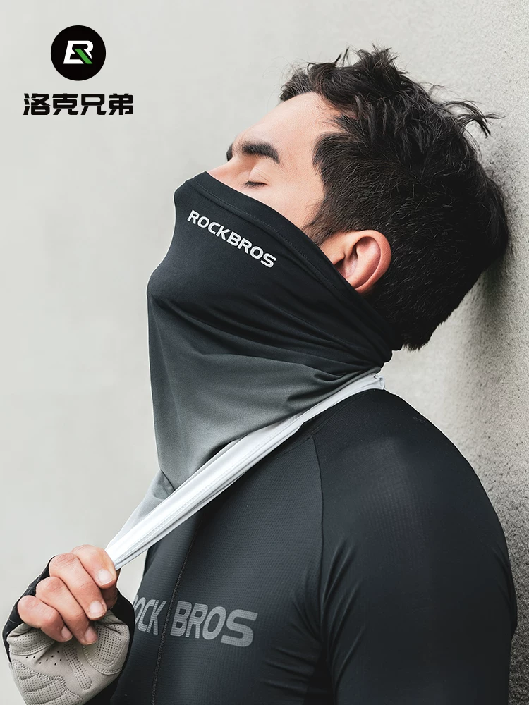 Khăn che mặt đa năng Rock Brothers Ice Silk chống nắng, mùa hè, unisex, bảo vệ mặt, chống gió, dùng cho đi xe máy, câu cá, đạp xe