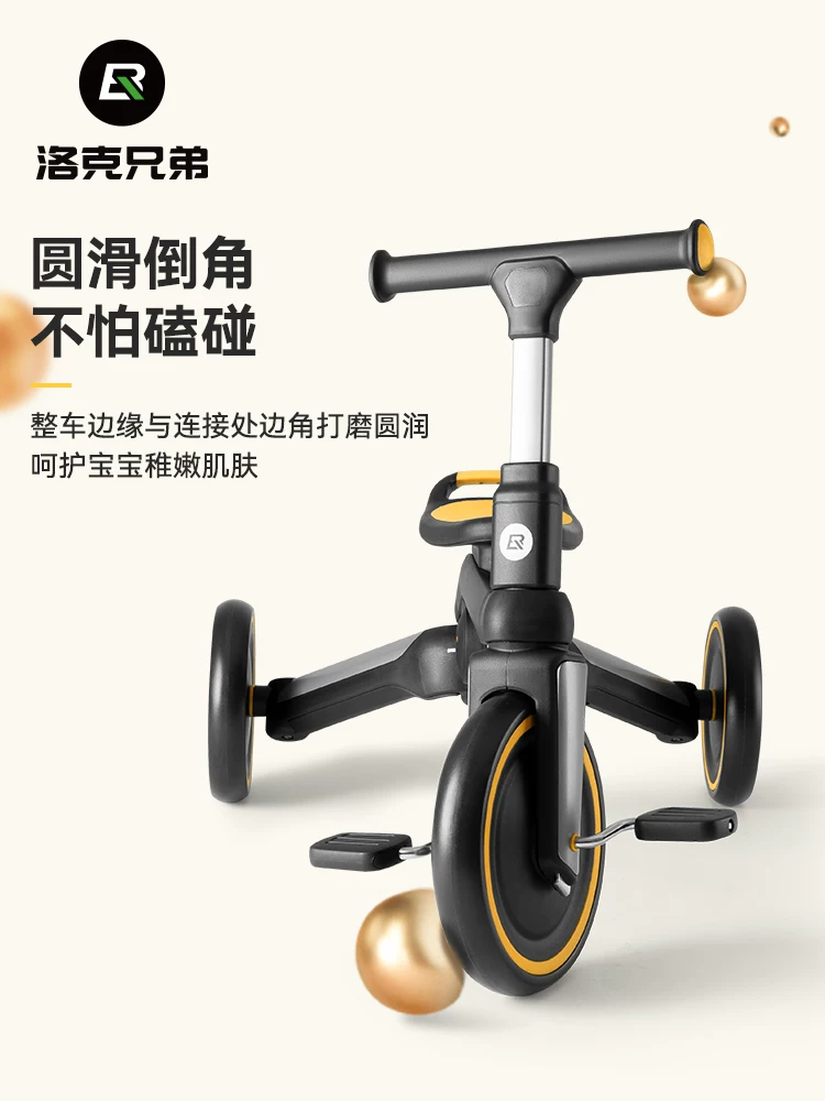 Xe thăng bằng cho trẻ em, bé trai và bé gái từ 2 đến 5 tuổi, xe scooter xoay và trượt, xe scooter đạp chân, đồ chơi quà tặng cho bé