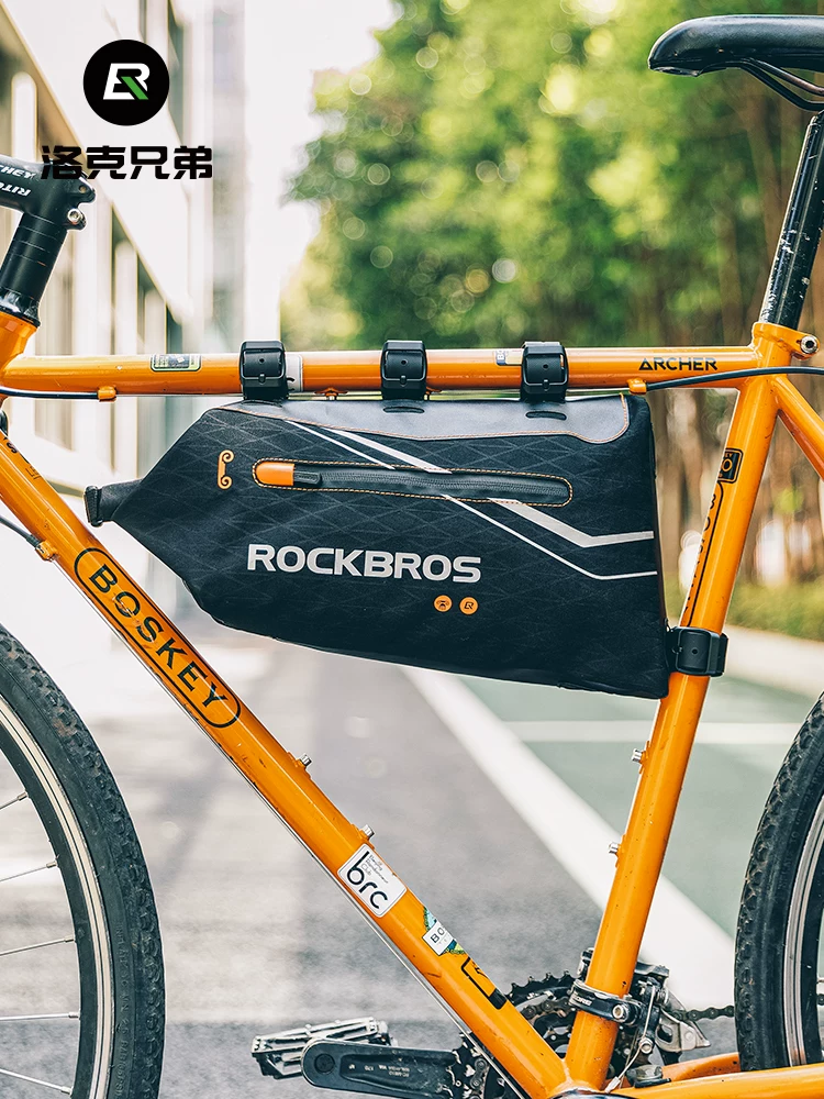 Túi đựng xe đạp Rock Brothers túi phía trước khung túi đuôi túi kết hợp xe đạp đường bộ du lịch xe đạp leo núi thiết bị đạp xe đường dài