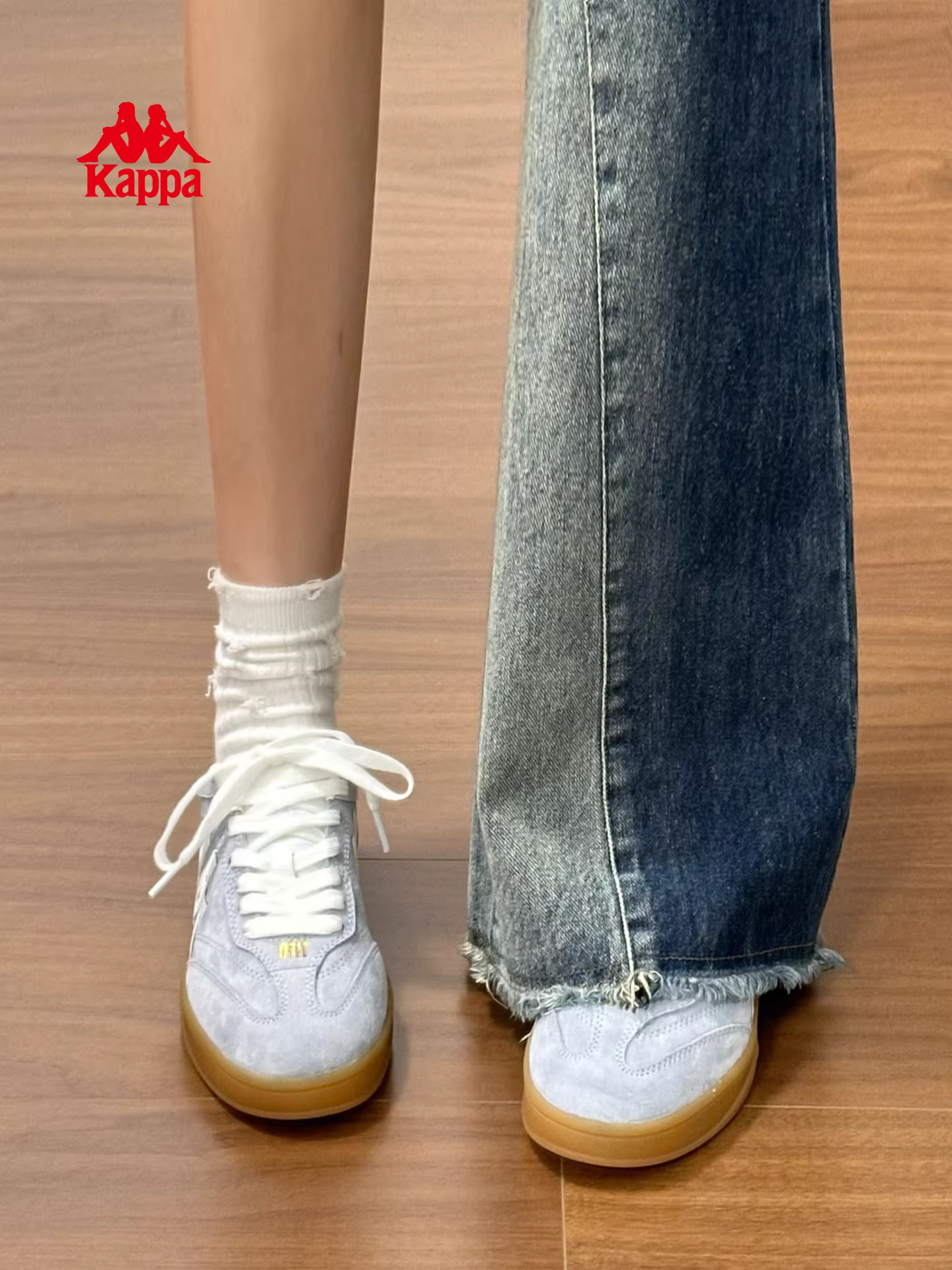 Giày thể thao Kappa retro Đức dành cho nữ mùa đông 2025, kiểu dáng đa năng, cổ thấp, đế mềm, giày thể thao thường ngày.