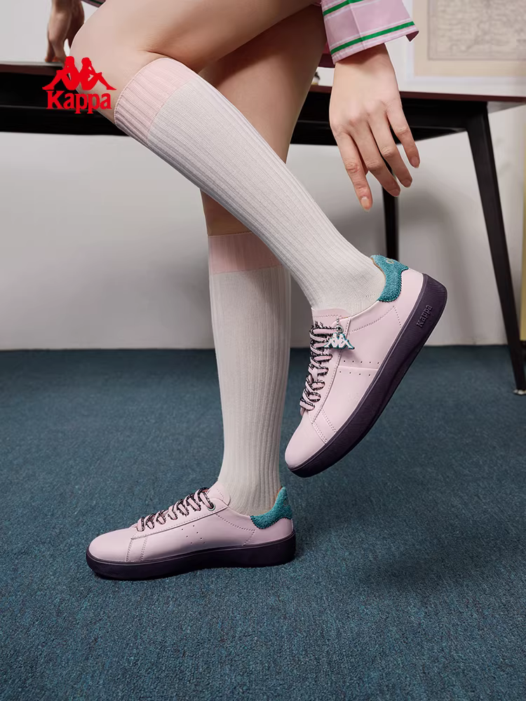 [Giải phóng mặt bằng đặc biệt] Giày thể thao đế dày Kappa dành cho nữ Mùa đông 2025 Giày trắng đa năng mới
