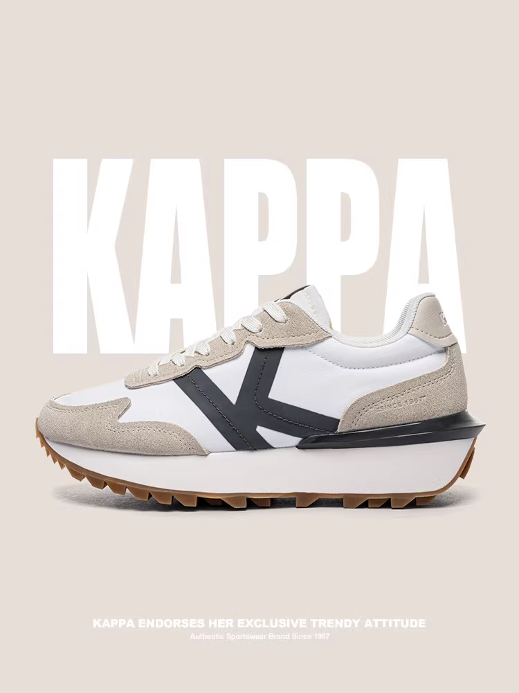 Giảm giá đặc biệt | Sản phẩm chính hãng】Giày thể thao Kappa mẫu mới giày bố giày chạy bộ nhẹ chống sốc