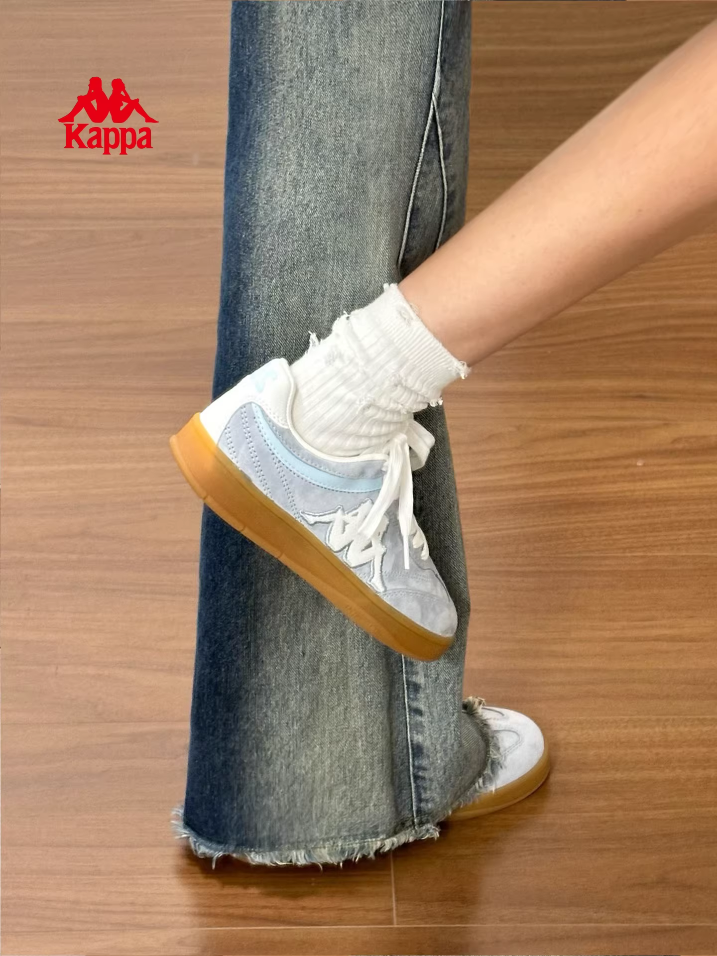 Giày thể thao Kappa retro Đức dành cho nữ mùa đông 2025, kiểu dáng đa năng, cổ thấp, đế mềm, giày thể thao thường ngày.