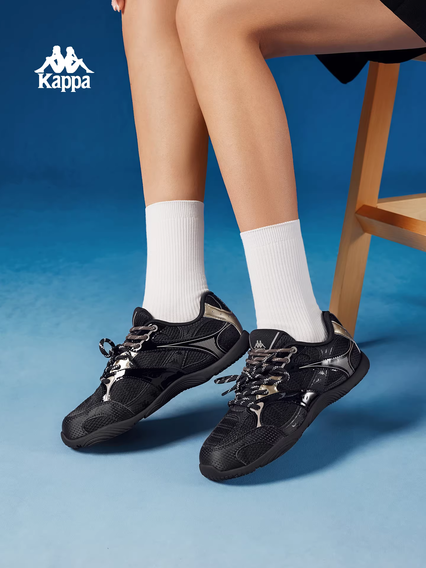 Giày nữ Kappa giày thể thao cổ điển 2025 giày tập luyện đế mỏng màu bạc mới giày chạy bộ đế mềm cổ thấp hợp thời trang