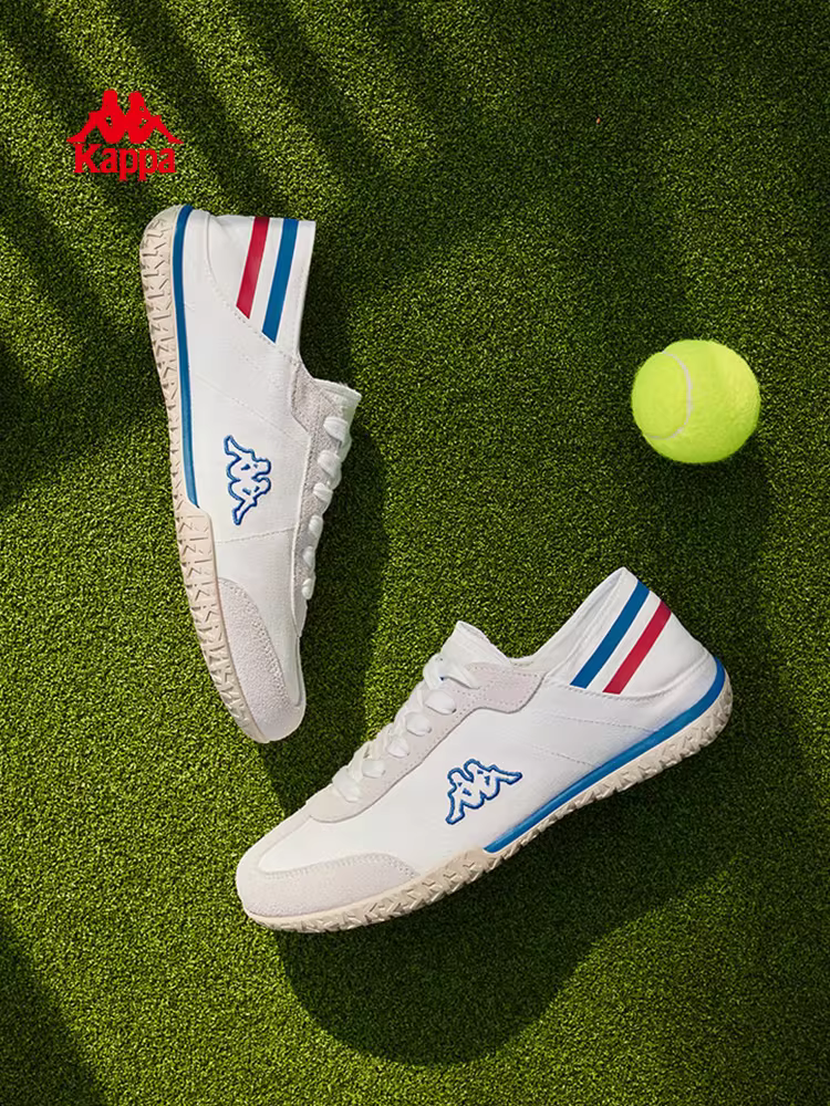 Giày thể thao nam Kappa mùa đông 2025, giày thường đa năng, giày đôi màu trắng, giày trượt ván dành cho nam
