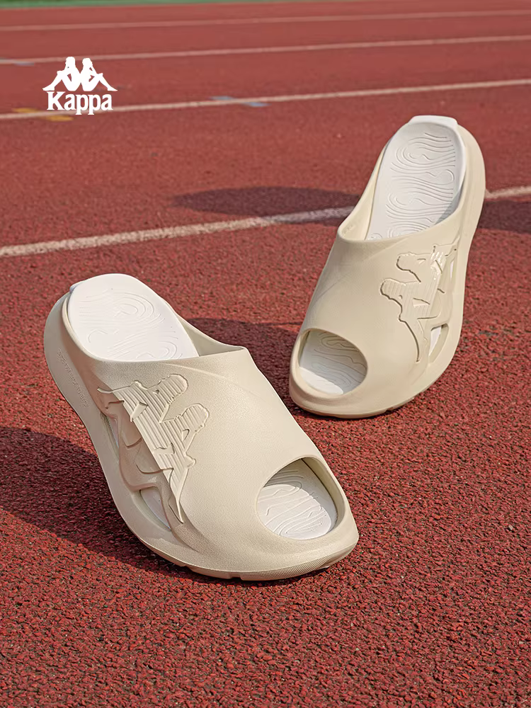 Dép Kappa dành cho nam, dép nửa đế mềm chống trượt dành cho cặp đôi mùa hè, giày đi biển ngoài trời hợp thời trang và mát mẻ dành cho nam.