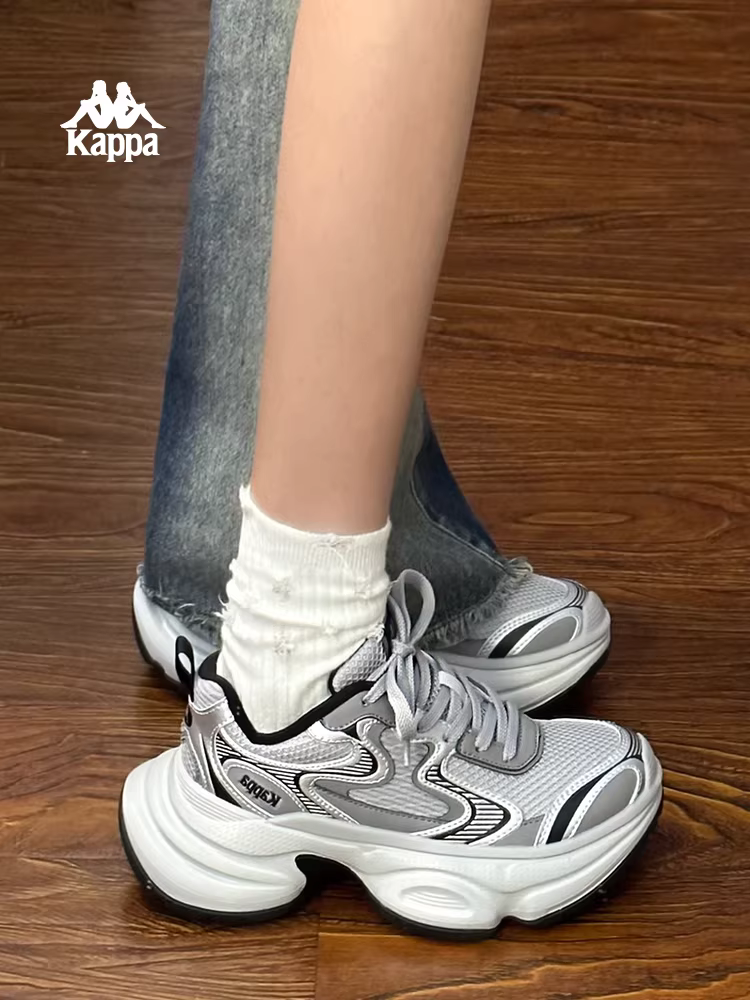 Giày thể thao đế dày kiểu bố Kappa nữ 2025 mới phong cách retro