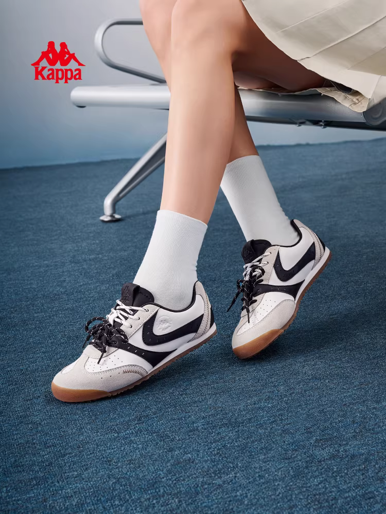 Giày thể thao Kappa retro Little Lightning nam mùa đông 2025, kiểu dáng mới, đế mỏng, giày tập luyện Đức, đế mềm, giày chạy bộ