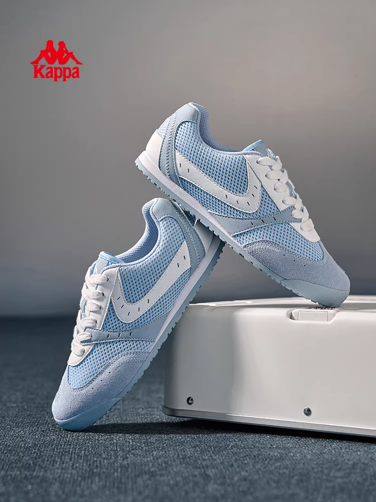 Giày thể thao Kappa retro Little Lightning nam mùa đông 2025, kiểu dáng mới, đế mỏng, giày tập luyện Đức, đế mềm, giày chạy bộ