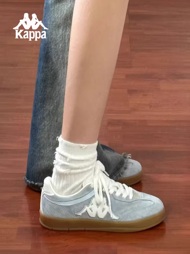 Giày tập luyện nữ KappaTIFO, cùng kiểu dáng như trình diễn trên sàn diễn, giày thể thao cổ thấp retro mới mùa đông 2025, giày thể thao thông thường.