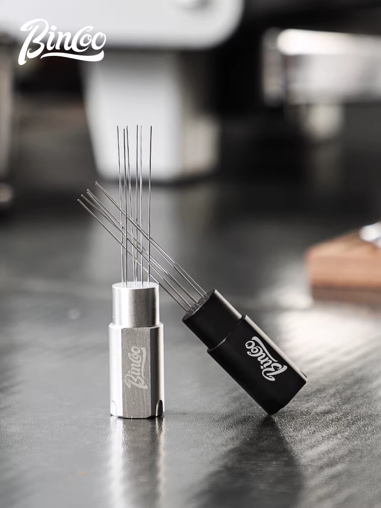 Kim phân phối cà phê từ tính Bincoo để khuấy và phá vỡ các cục, phân phối đều bã cà phê, dụng cụ phân phối cà phê kiểu Ý để khuấy.
