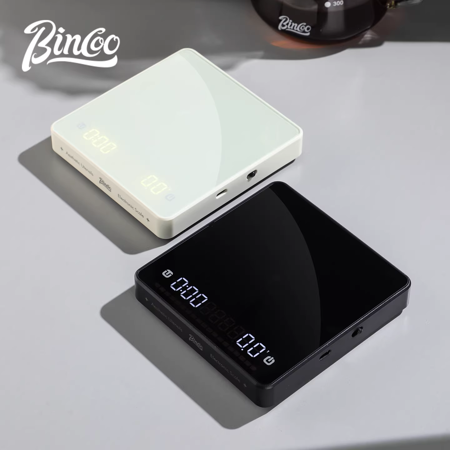 Cân điện tử pha cà phê Bincoo kiểu Ý, cân pha cà phê chuyên nghiệp, cân mini thông minh gia dụng để cân hạt cà phê có chức năng hẹn giờ