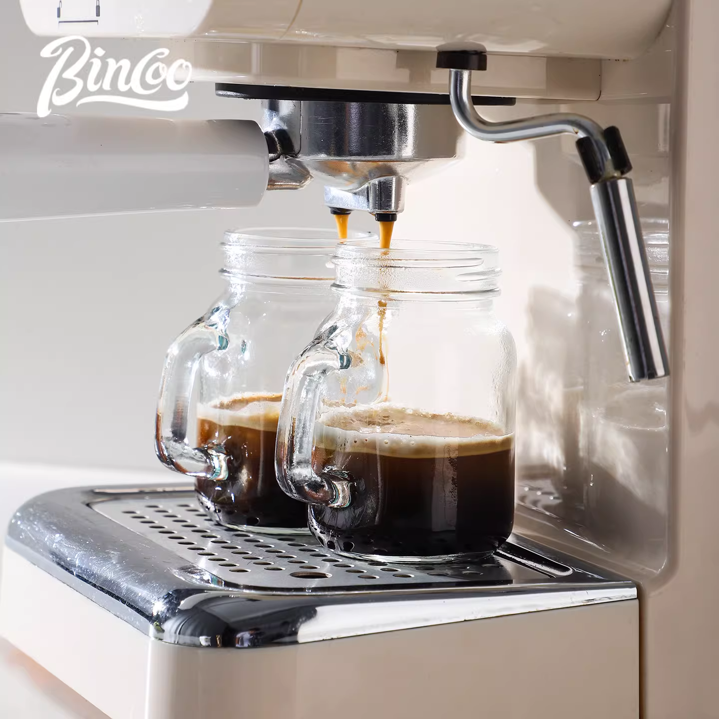 Bình đựng cà phê cô đặc mini Bincoo, chất lỏng nguyên bản, lọ thủy tinh kín, cốc nước, bình đựng di động, cốc chiết xuất