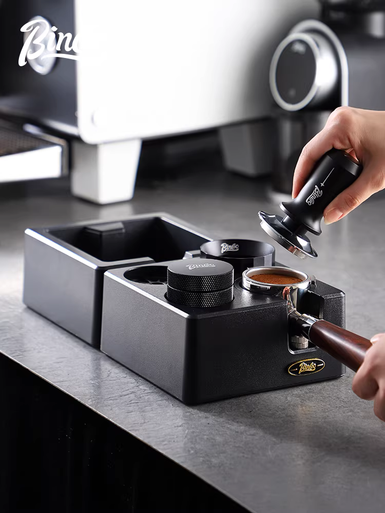 Bộ dụng cụ tamper cà phê Bincoo 51/58mm đa năng, gồm tamper và đế, 3 món