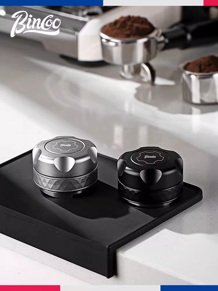 Dụng cụ nén cà phê Bincoo bằng thép không gỉ, phụ kiện tay cầm máy pha cà phê espresso, ba chân điều chỉnh được 51/58mm
