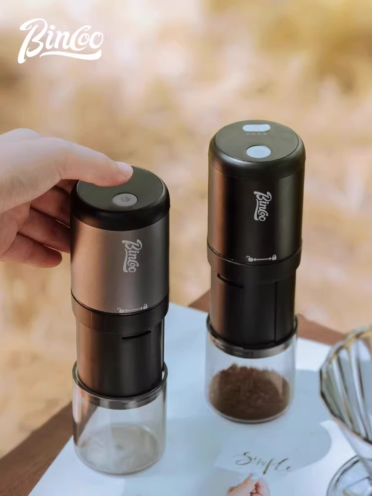 Máy xay cà phê điện Bincoo, máy xay cà phê cầm tay, máy pha cà phê nhỏ gọn cho gia đình và văn phòng