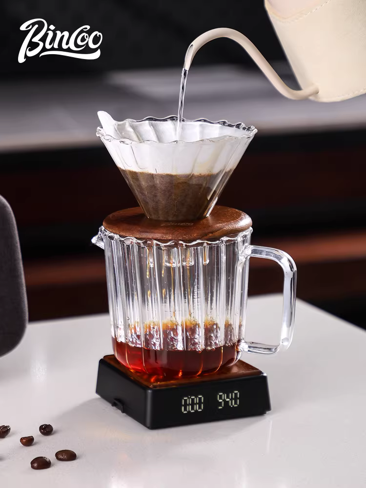 Bộ lọc cà phê thủ công Bincoo, cốc chia sẻ, bộ ấm pha cà phê, bộ lọc giấy kiểu Mỹ V60, dùng cho cắm trại, du lịch