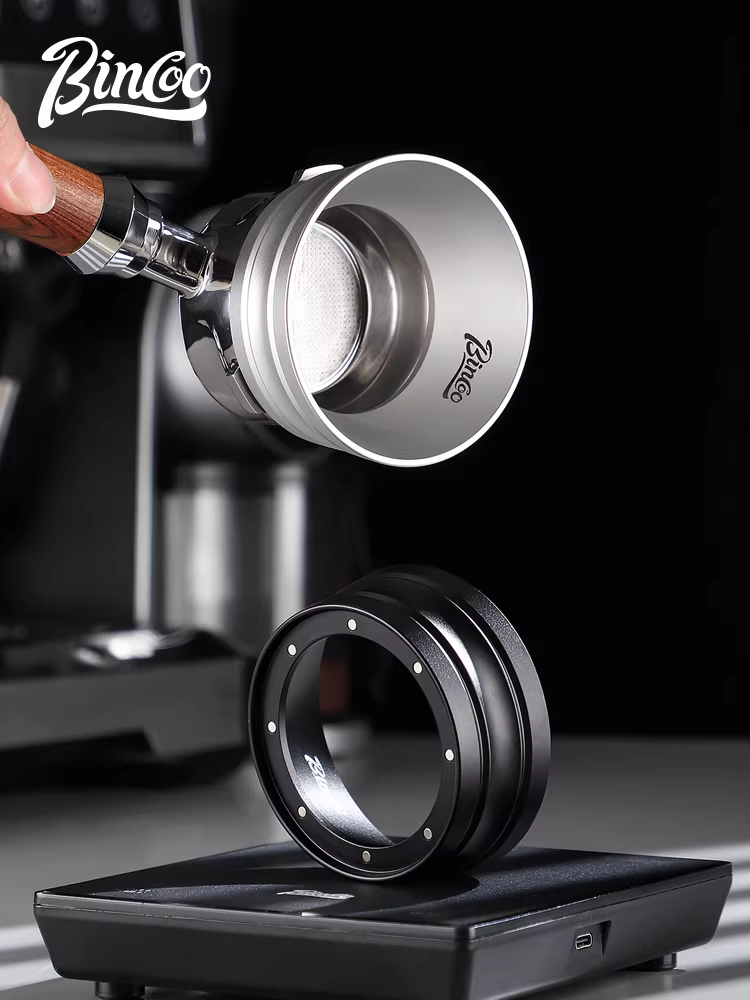 Vòng thu bột từ tính cho máy pha cà phê Bincoo, model cao cấp, chống bột bay, thiết bị Ý, vòng phân phối 51/58mm