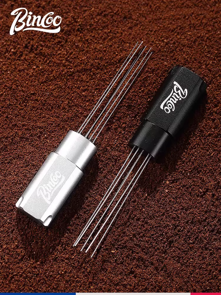 Kim phân phối bột từ tính đa mặt Bincoo, kim bột rời, dụng cụ khuấy bột cà phê espresso, làm tan cục bột và phân phối bột đều.