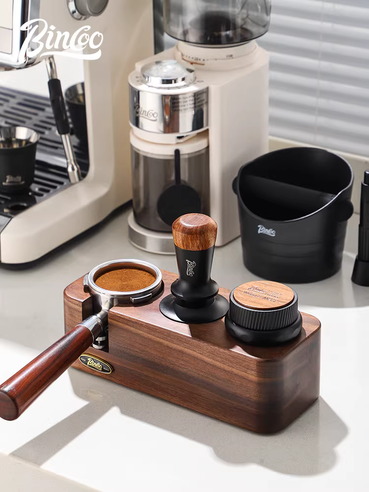 Bộ dụng cụ đa năng bằng gỗ nguyên khối Bincoo, phụ kiện máy pha cà phê espresso, dụng cụ lưu trữ, nhà phân phối