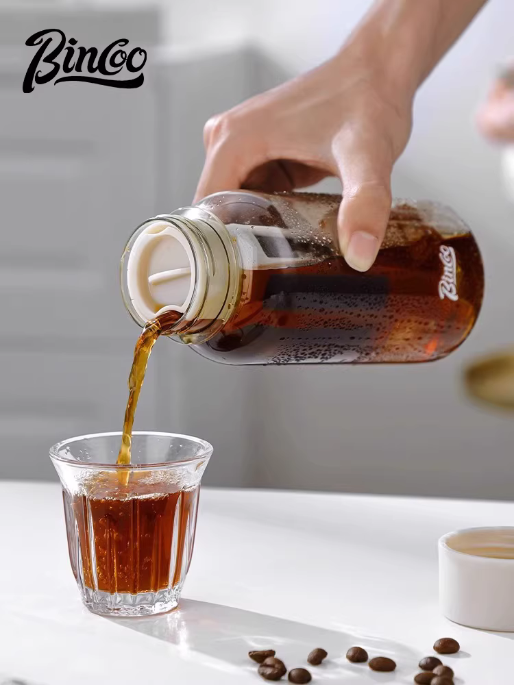 Bình pha cà phê lạnh Bincoo, cốc pha cà phê lạnh kín, cốc pha cà phê lạnh Tritan, cốc pha cà phê lạnh để tủ lạnh, cốc nước dung tích lớn, cốc nước di động