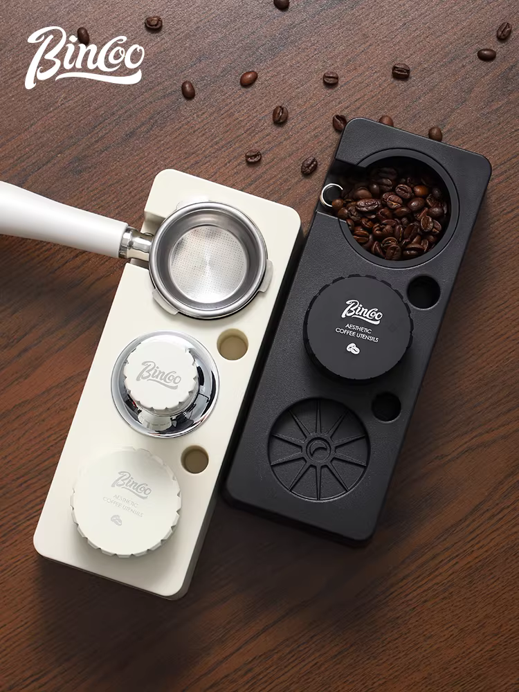 Bộ dụng cụ nén cà phê Bincoo 51mm/58mm, bao gồm dụng cụ nén và dụng cụ phân phối, dùng được cho nhiều loại máy pha cà phê espresso.