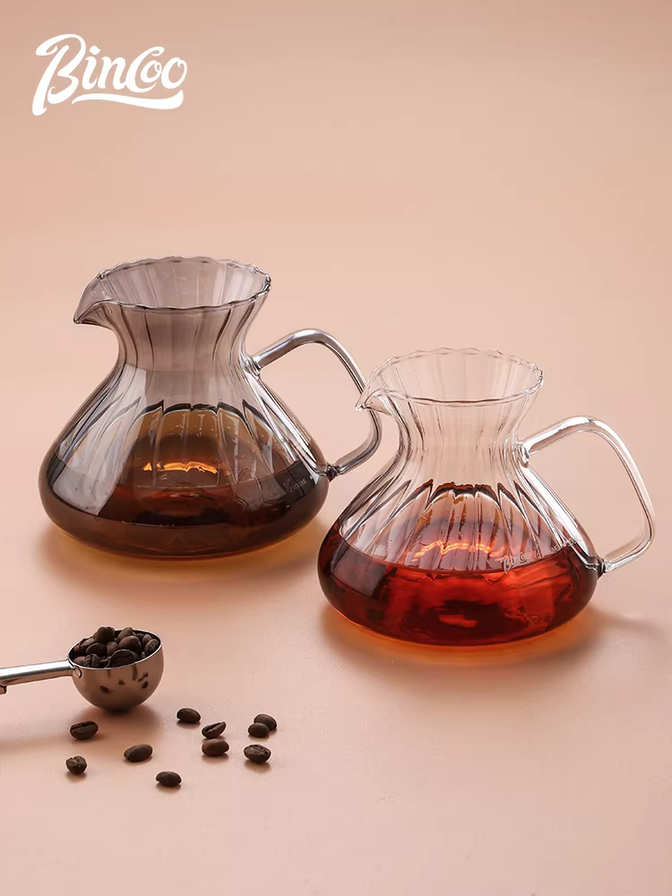 Bộ pha cà phê thủ công Bincoo, ấm pha cà phê bằng thủy tinh, bộ lọc V60, dụng cụ pha cà phê, bộ lọc pha cà phê tại nhà
