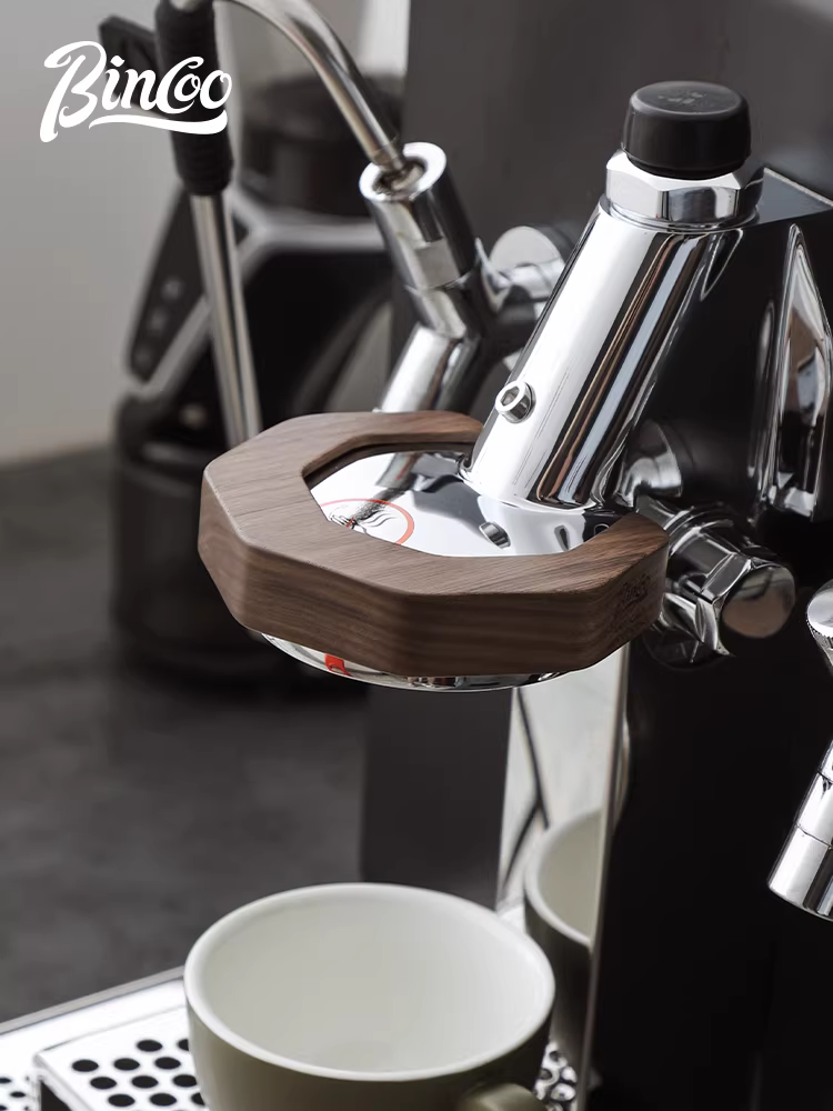 Bincoo e61 series máy pha cà phê đầu pha cà phê gỗ óc chó vòng chống bỏng gỗ nguyên khối tấm chắn nhiệt phụ kiện thiết bị pha cà phê