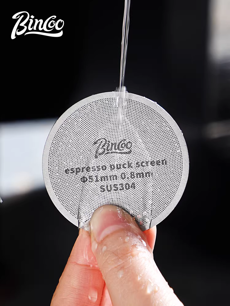 Bincoo nâng cấp bộ lọc chiết xuất mạng lưới phân phối nước thứ cấp cà phê hai lớp bằng thép không gỉ kiểu Ý 51/58mm đa năng