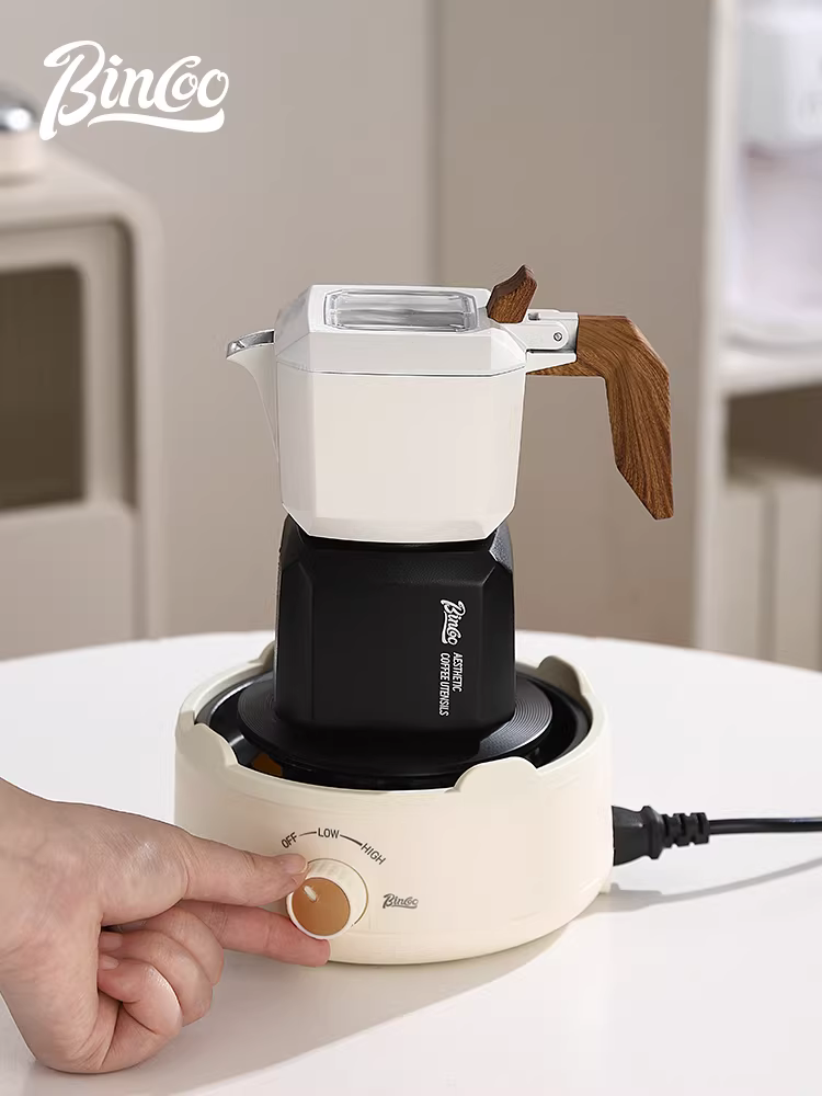 Bếp điện gốm Bincoo dùng trong gia đình, bếp điện nhỏ để pha trà, ấm trà thủy tinh đặc biệt để pha trà, ấm đun nước mini.
